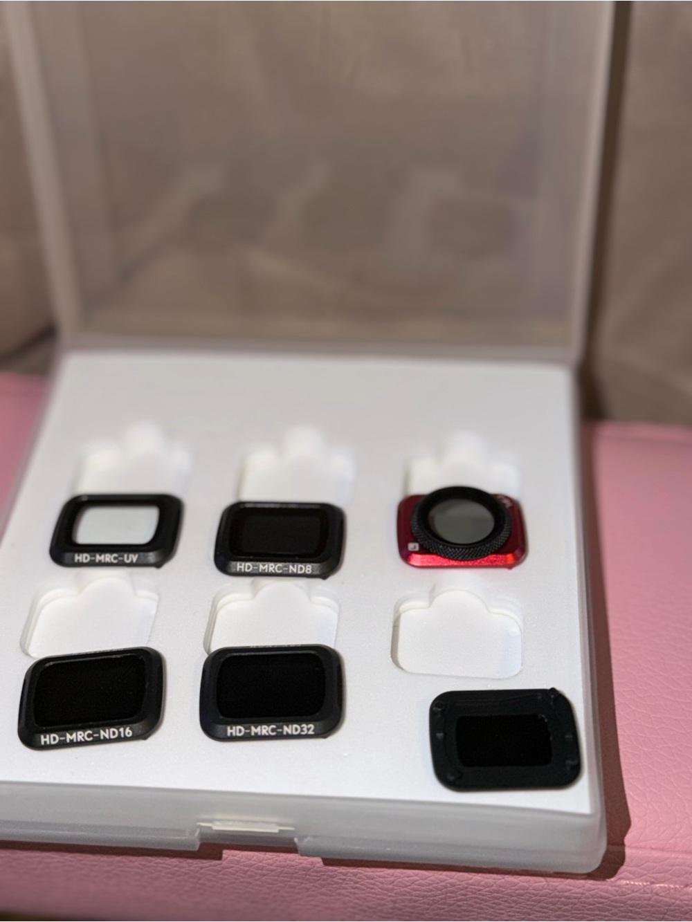 Neutral Density and UV Filter Kit for Action Cameras - Black & Red